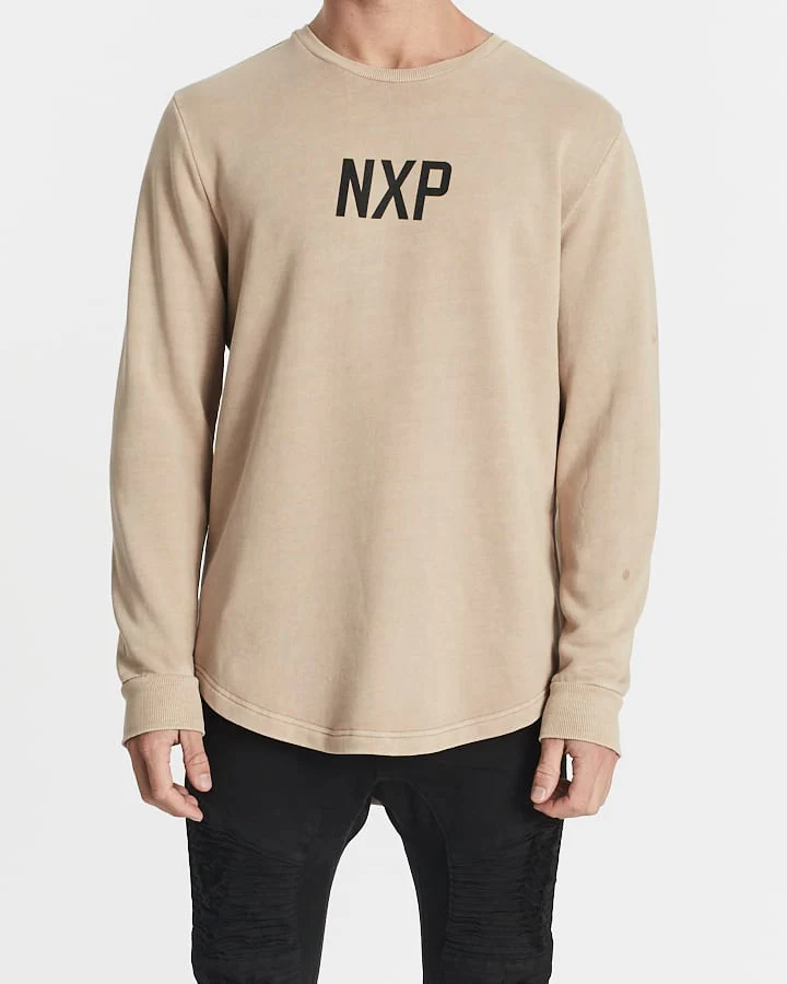 NENA AND PASADENA Unfaithful Dual Curved Sweater - Pigment Warm Taupe - Image 3