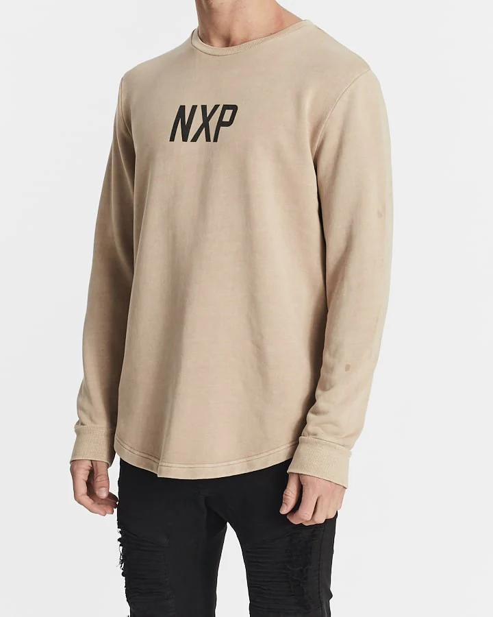 NENA AND PASADENA Unfaithful Dual Curved Sweater - Pigment Warm Taupe - Image 4