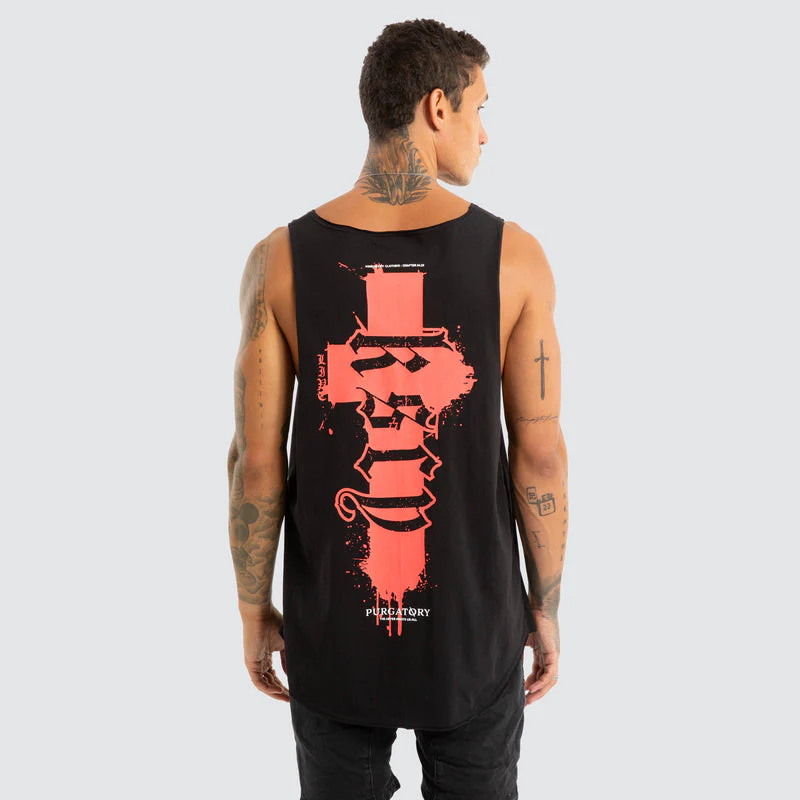 KISS CHACEY Vandal Raw Tank - Jet Black - Image 2