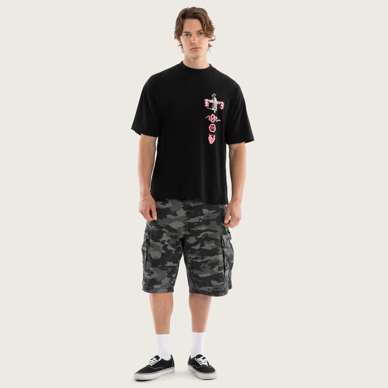 KISS CHACEY Zion Street Tee - Jet Black - Image 3