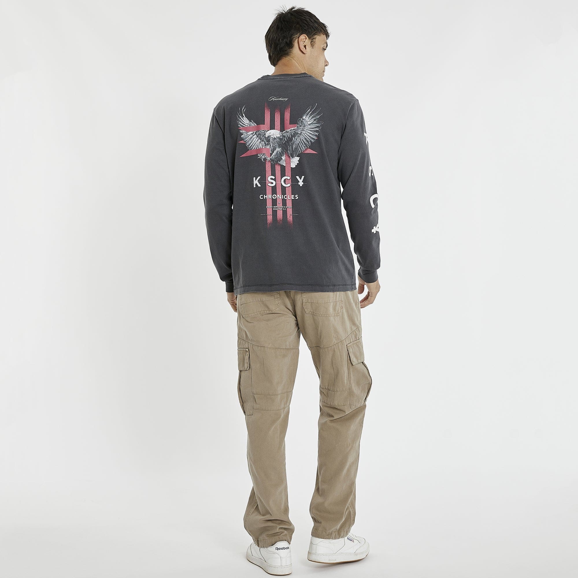 KISS CHACEY Last Chapter Heavy Relaxed Long Sleeve T-Shirt - Pigment Black - Image 2