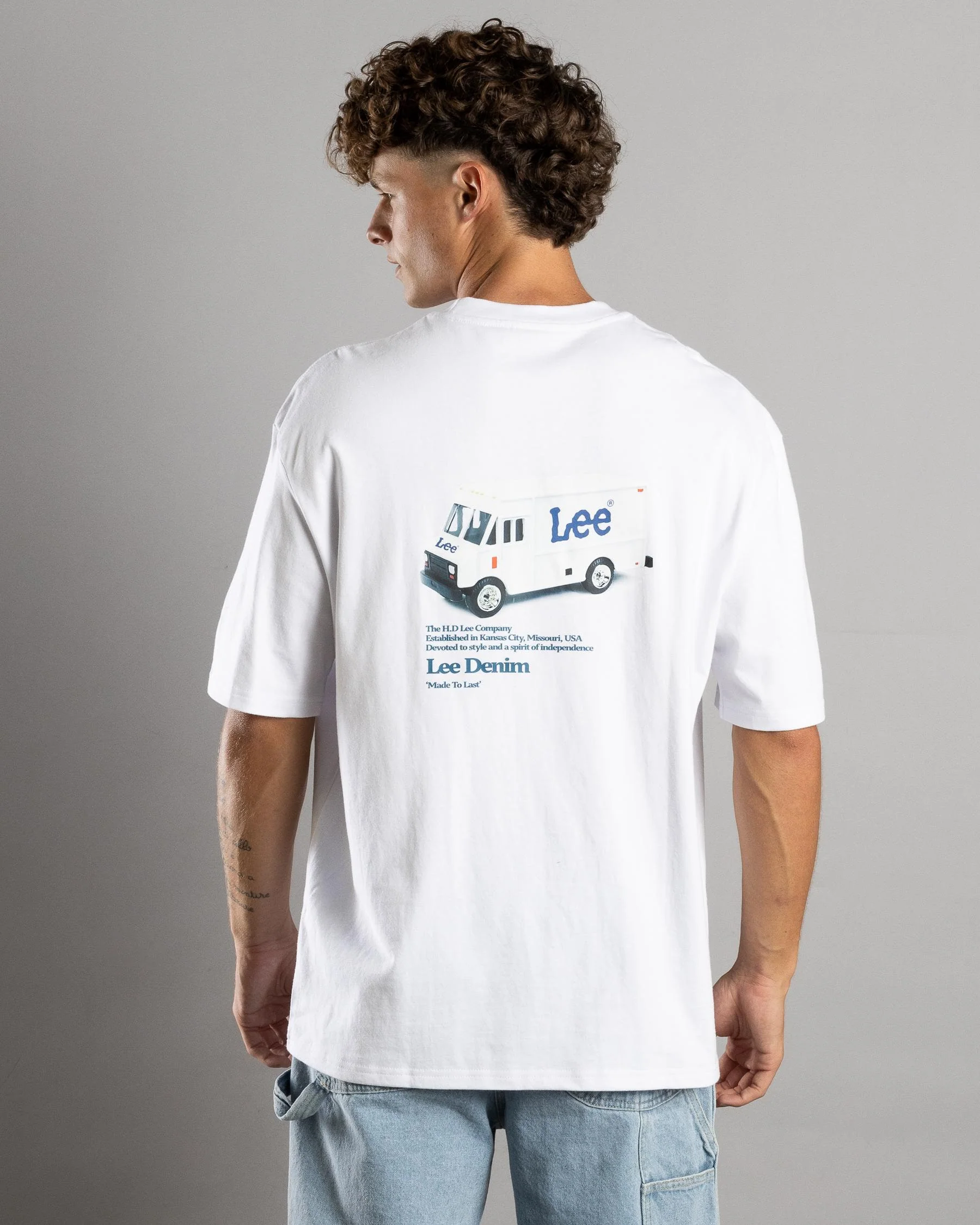 LEE Express Baggy Tee - White - Image 2