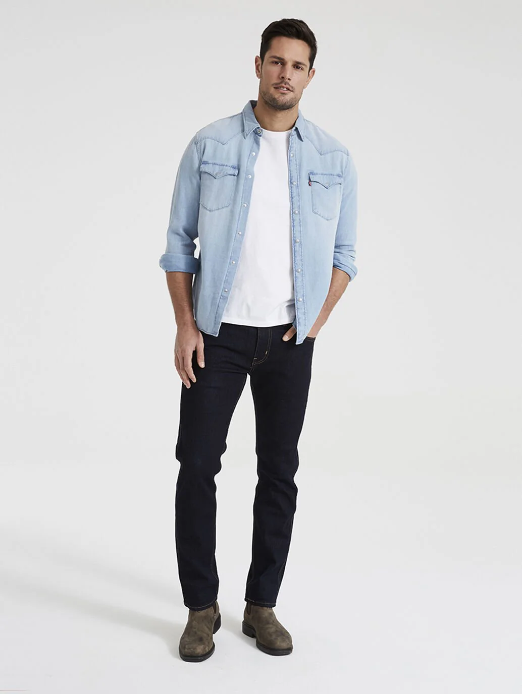 LEVI´S® 511™ 58830 WORKWEAR SLIM PANTS - Indigo Rinse 0000