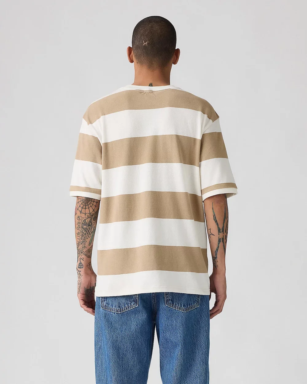 LEVI'S® 001MN-0003 Half-Sleeve Pique Tee - Rigby Stripe Chino - Image 4