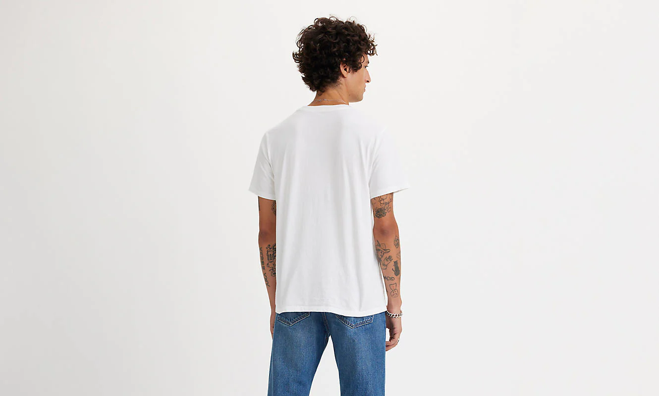 LEVI'S® 22491-1459 CLASSIC GRAPHIC TEE - Warped Bw White+ - Image 2