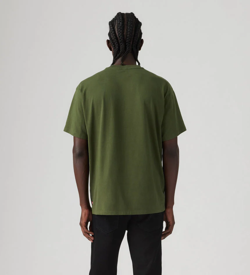 LEVI'S® 87373-0327 Graphic Vintage Fit Tee - Bri Levis Script Kombu Green - Image 3