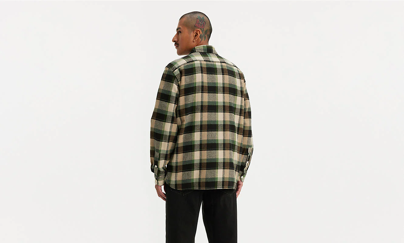 LEVI'S® JACKSON WORKER 19573-0217 OVERSHIRT - Medina Plaid Meteorite - Image 2