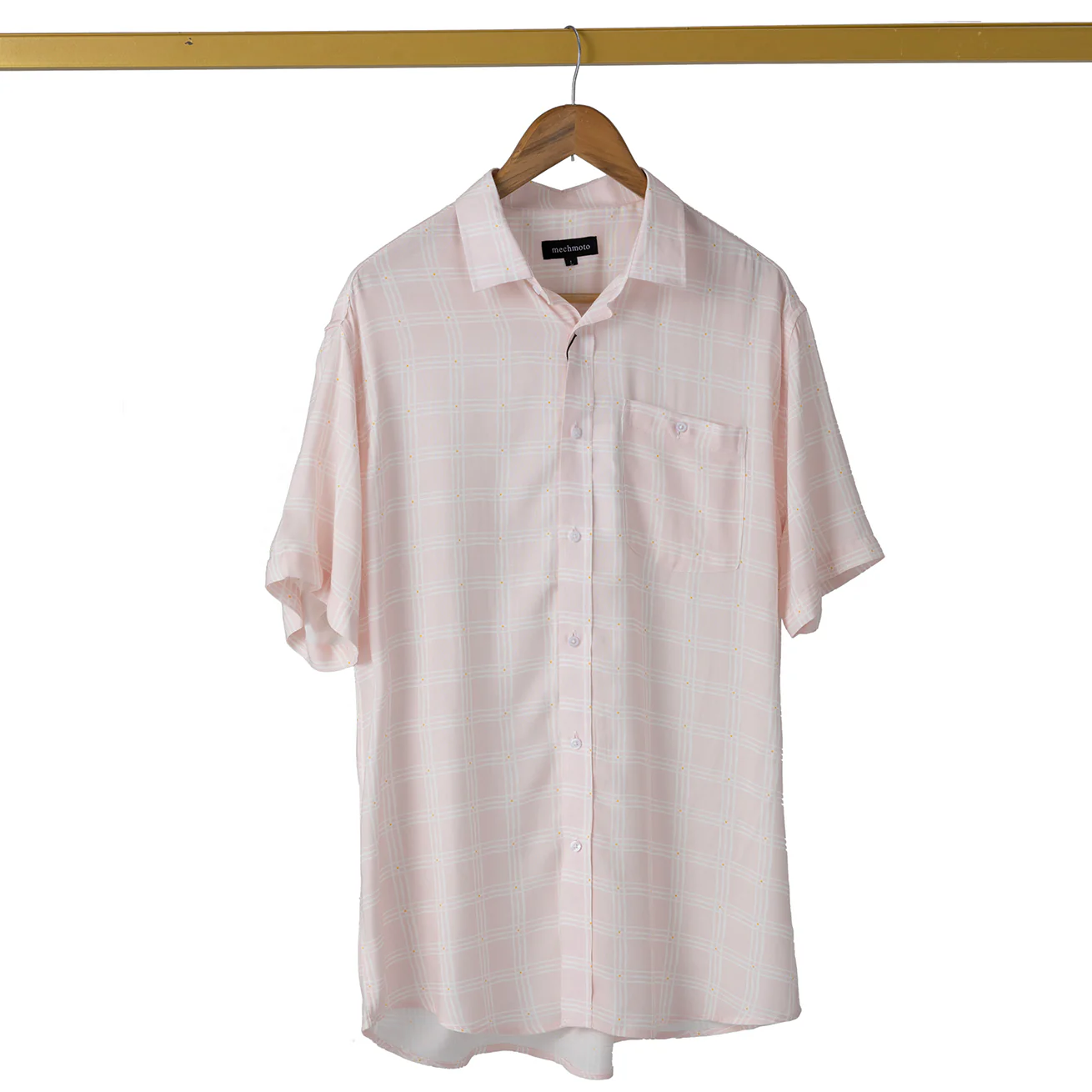 MECHMOTO 2502SS137B Short Sleeve Shirt - Salmon