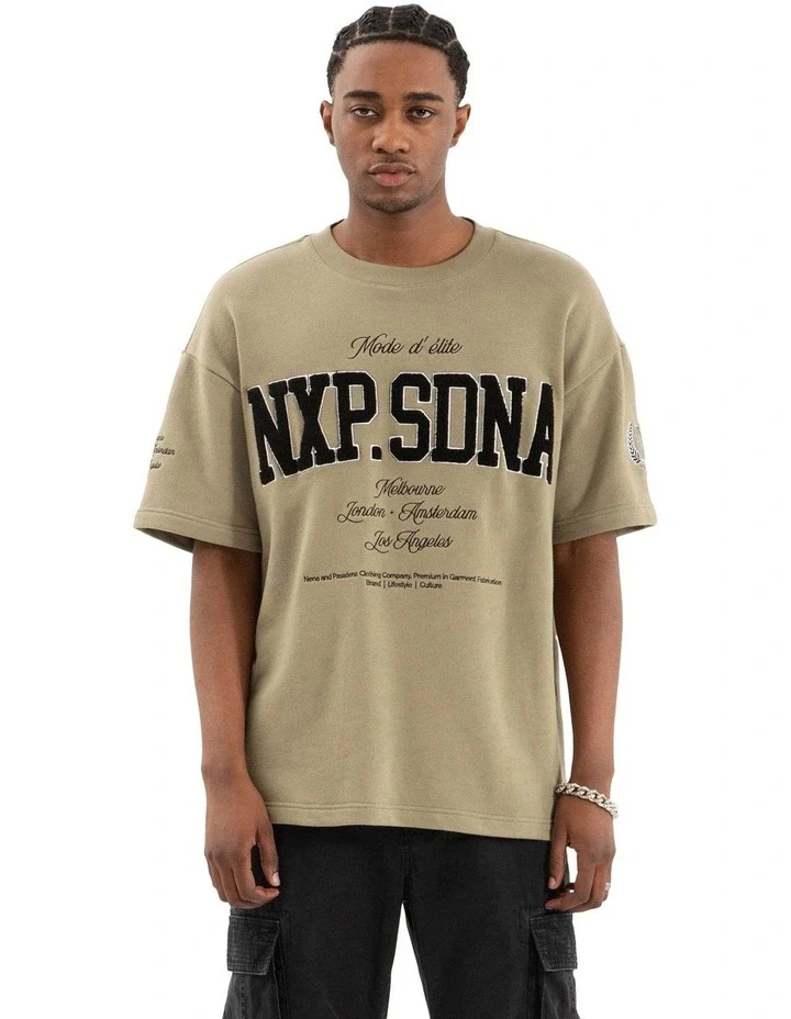 NENA AND PAADENA Captain Loopback Raptor Tee - Khaki - Image 2