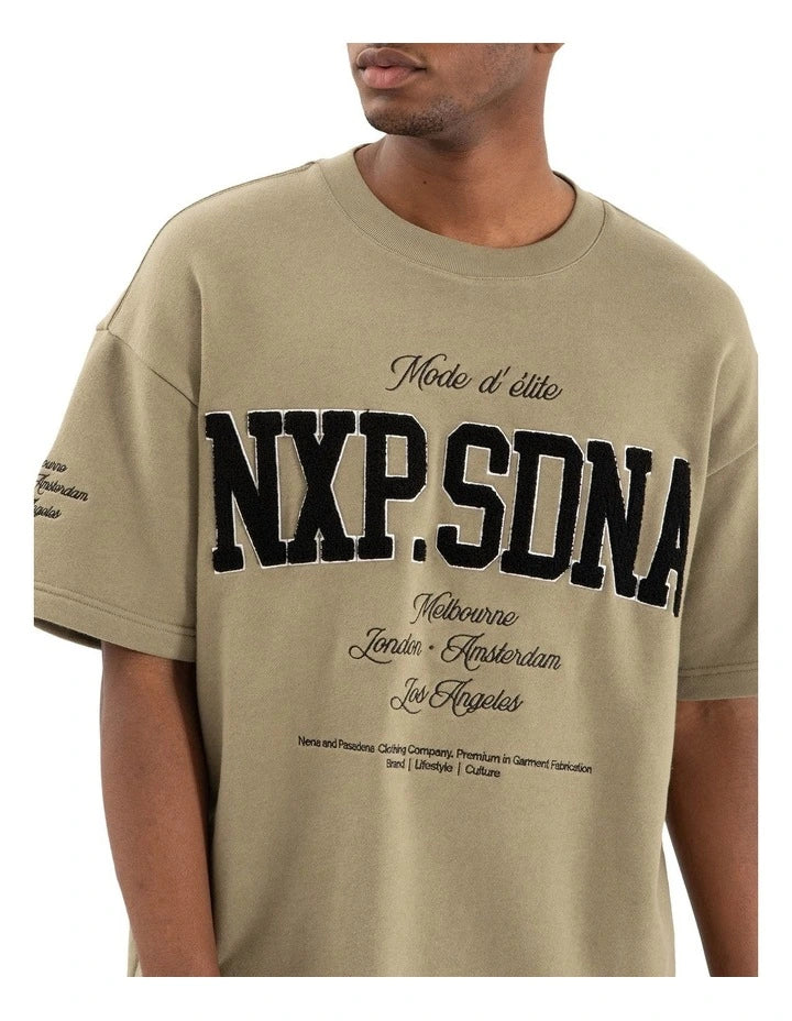 NENA AND PAADENA Captain Loopback Raptor Tee - Khaki - Image 4