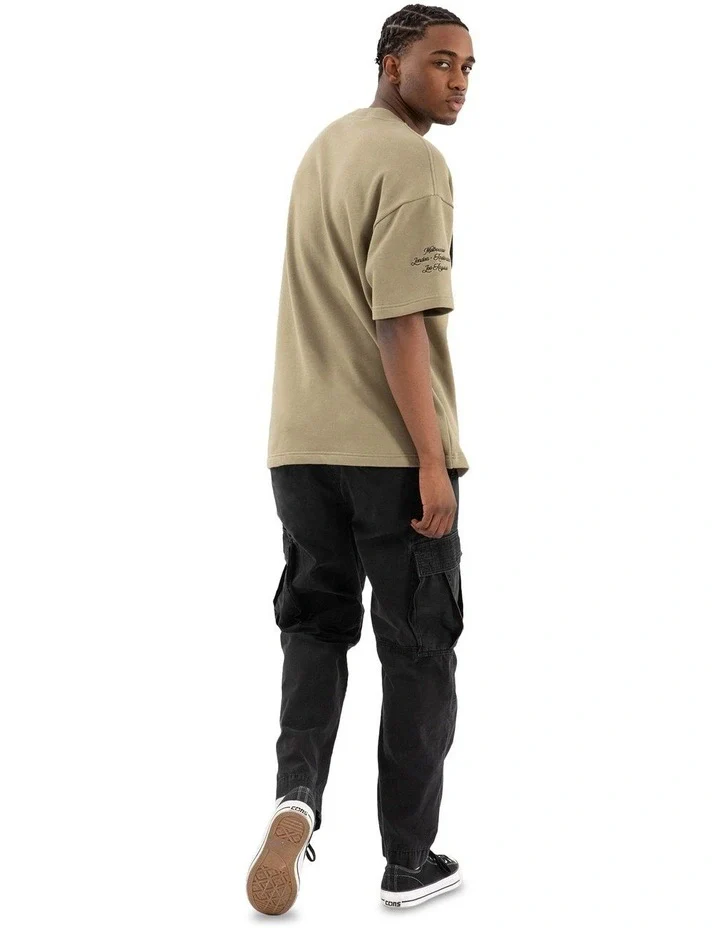 NENA AND PAADENA Captain Loopback Raptor Tee - Khaki - Image 6