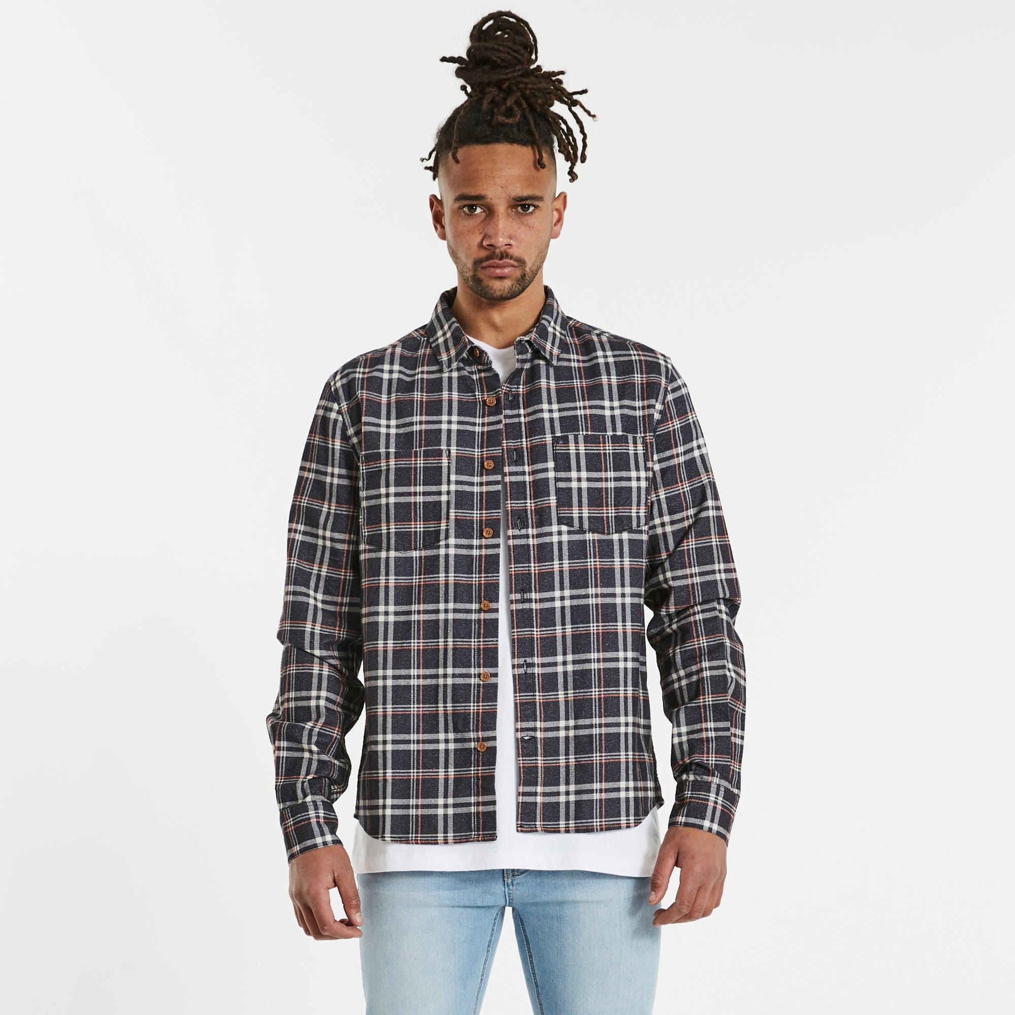 NENA AND PASADENA Charge Casual L/S Shirt - Graphic Check - Image 4