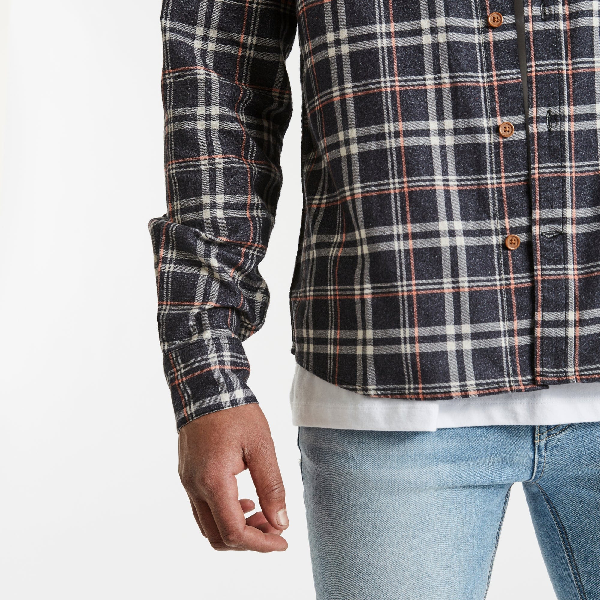 NENA AND PASADENA Charge Casual L/S Shirt - Graphic Check - Image 5