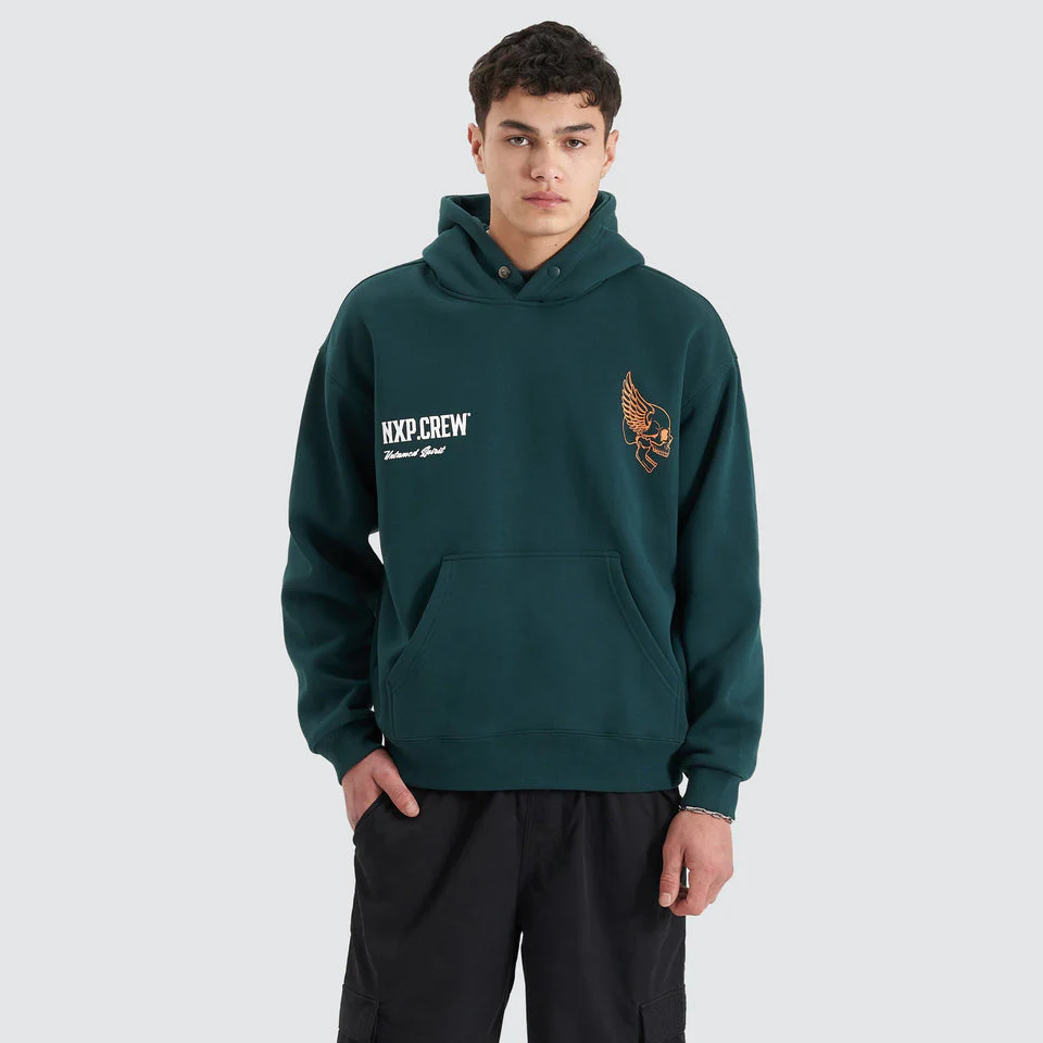 NENA AND PASADENA Corbusian Heavy Box Fit Hoodie - Bull Pine - Image 2