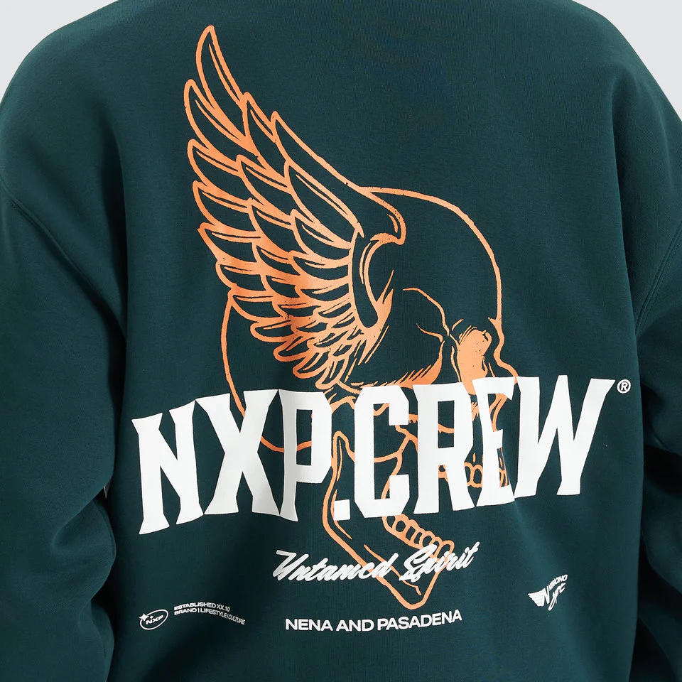 NENA AND PASADENA Corbusian Heavy Box Fit Hoodie - Bull Pine - Image 5