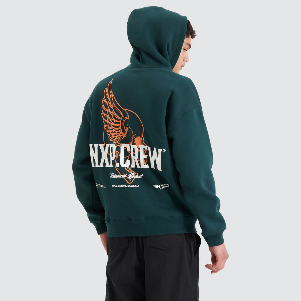 NENA AND PASADENA Corbusian Heavy Box Fit Hoodie - Bull Pine - Image 6