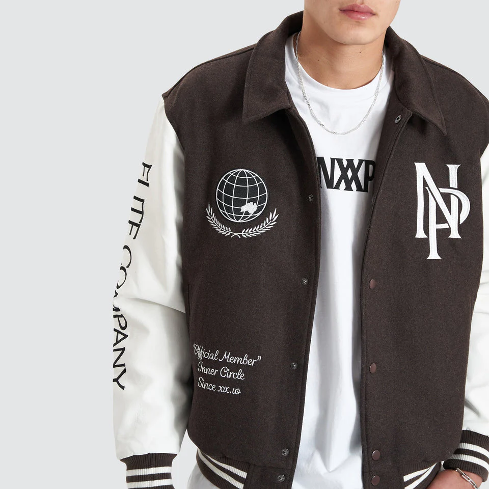 NENA AND PASADENA Facade Varsity Jacket - After Dark - Image 7