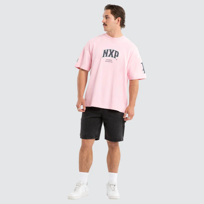 NENA AND PASADENA FACTOR LOOPBACK RAPTOR TEE - Orchid Pink - Image 4