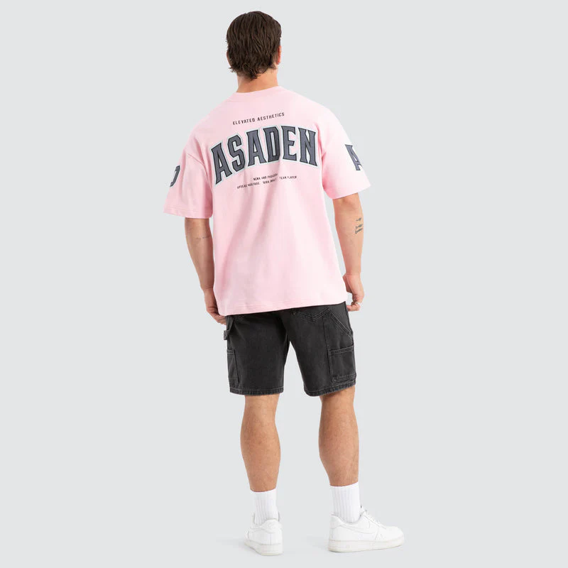 NENA AND PASADENA FACTOR LOOPBACK RAPTOR TEE - Orchid Pink - Image 5