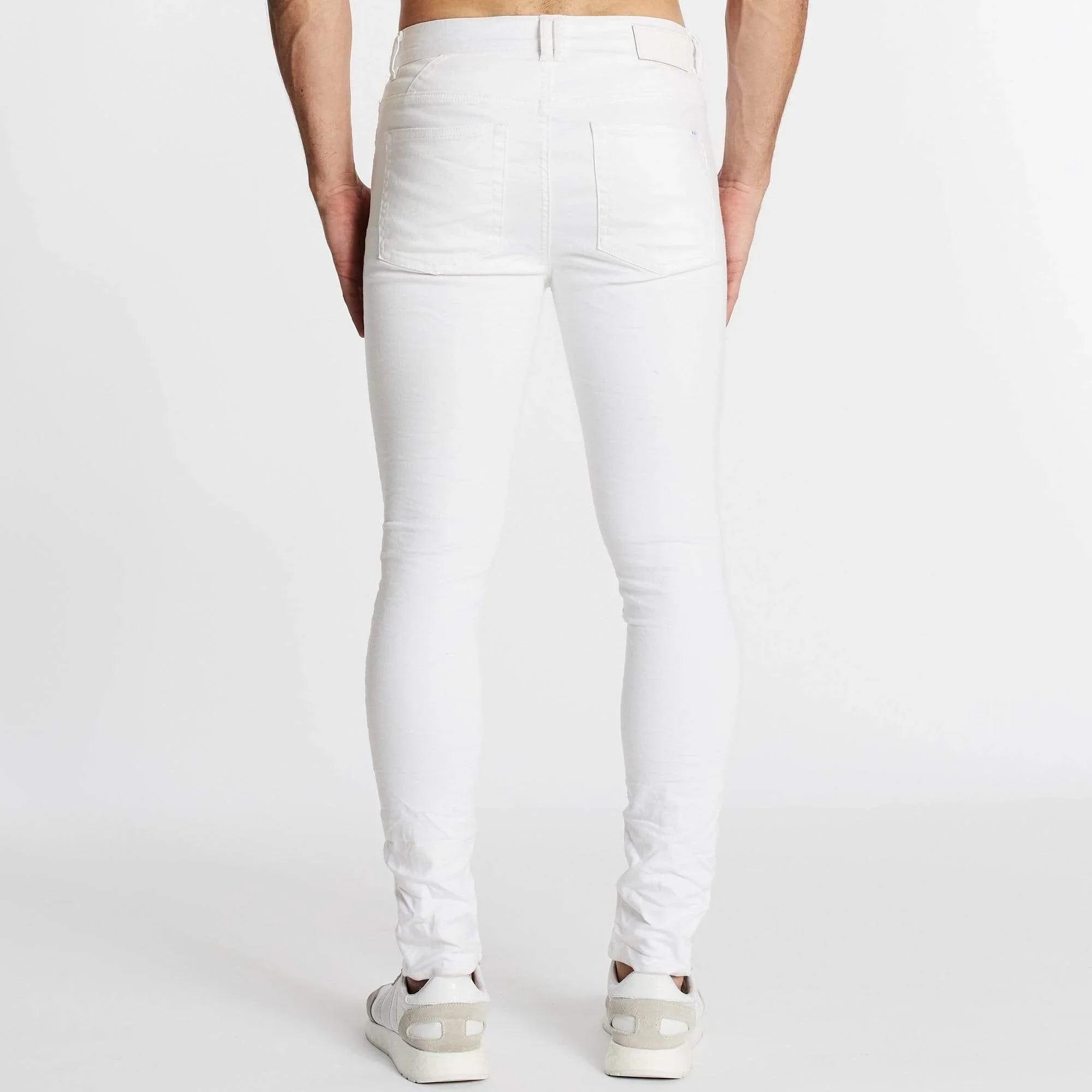 NENA AND PASADENA Flynn Skinny Jean - Destroyed White - Image 3