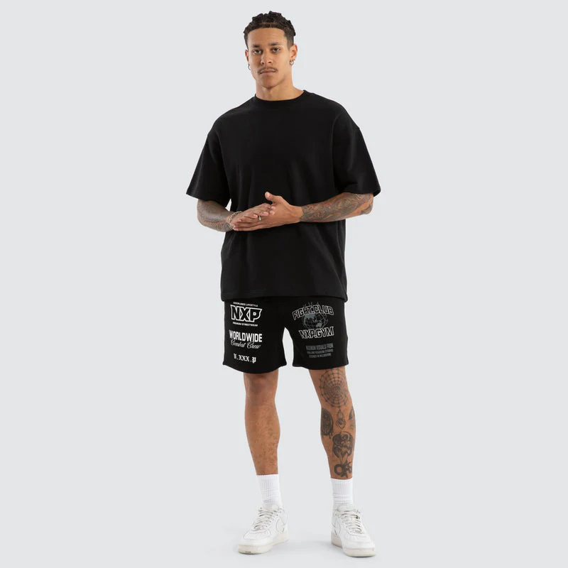 NENA AND PASADENA Forge Gym Trackshort - Jet Black - Image 2