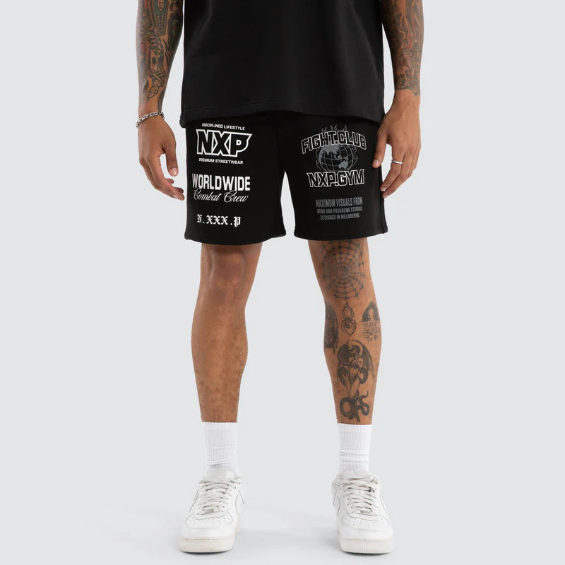 NENA AND PASADENA Forge Gym Trackshort - Jet Black - Image 6