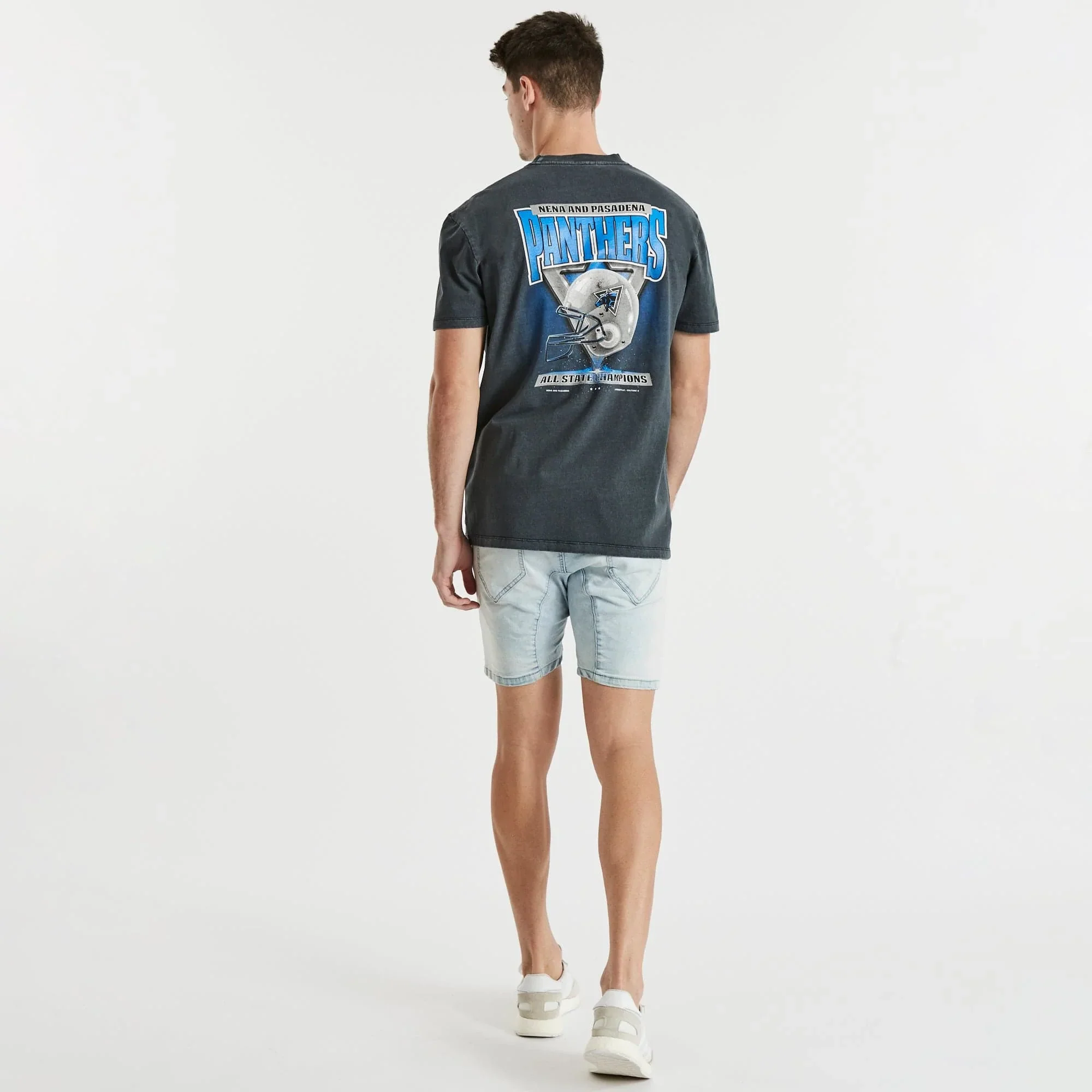 NENA AND PASADENA Panthers Relaxed Tee - Pigment Black - Image 4
