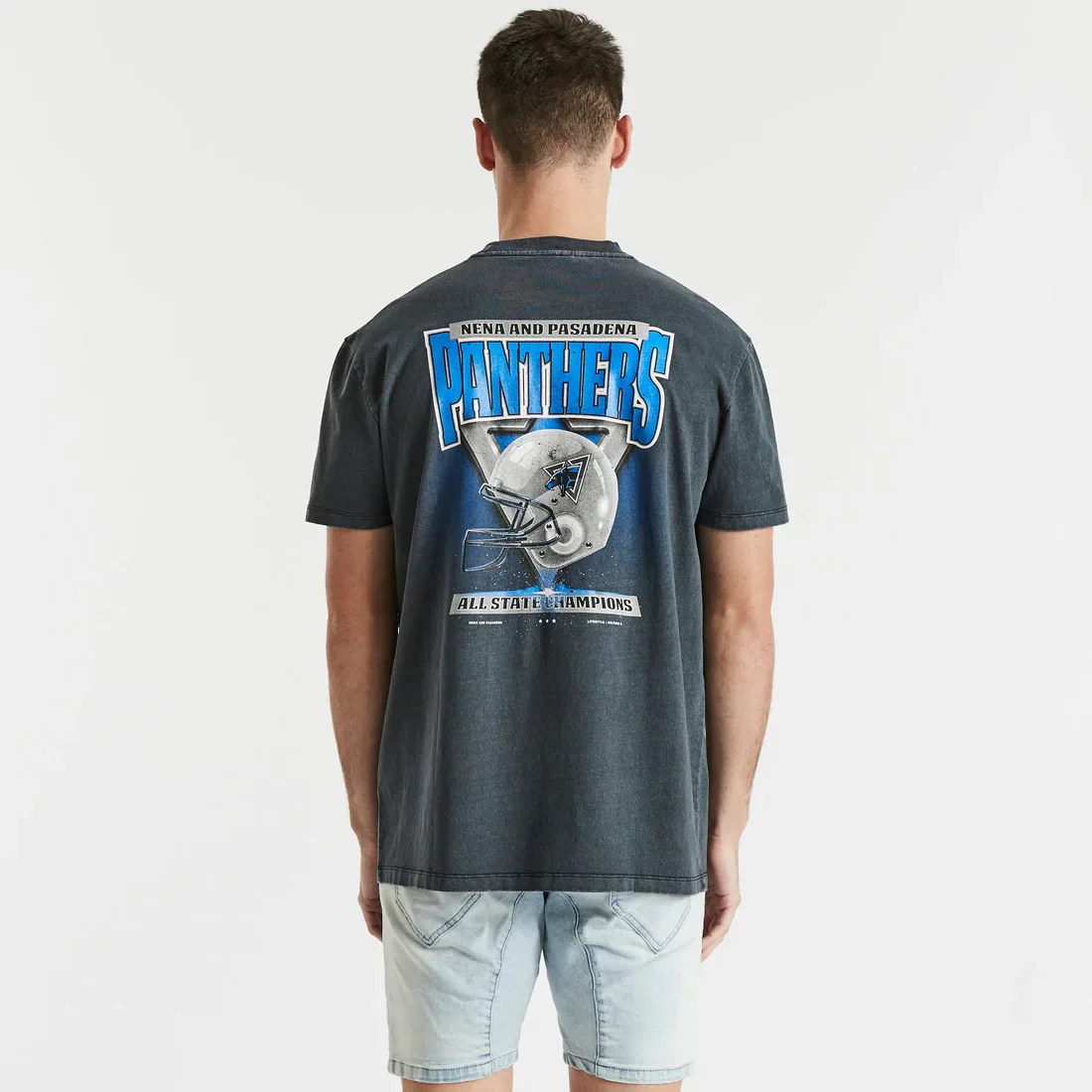 NENA AND PASADENA Panthers Relaxed Tee - Pigment Black - Image 5