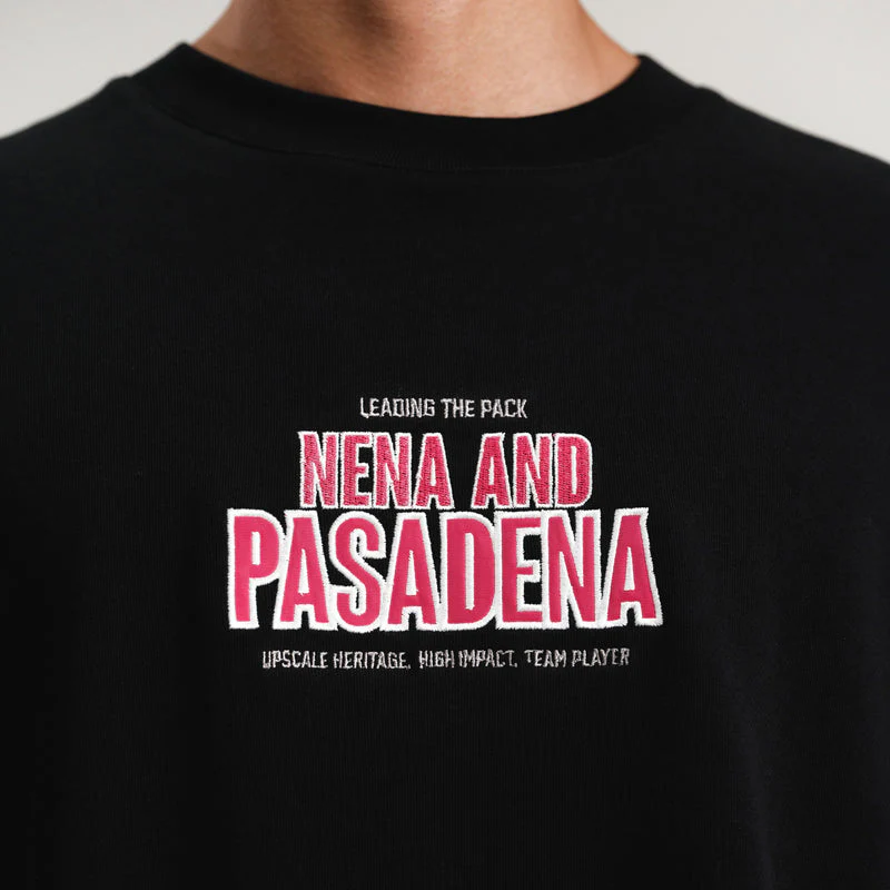 NENA AND PASADENA Player Loopback Raptor Tee - Anthracite Black - Image 2