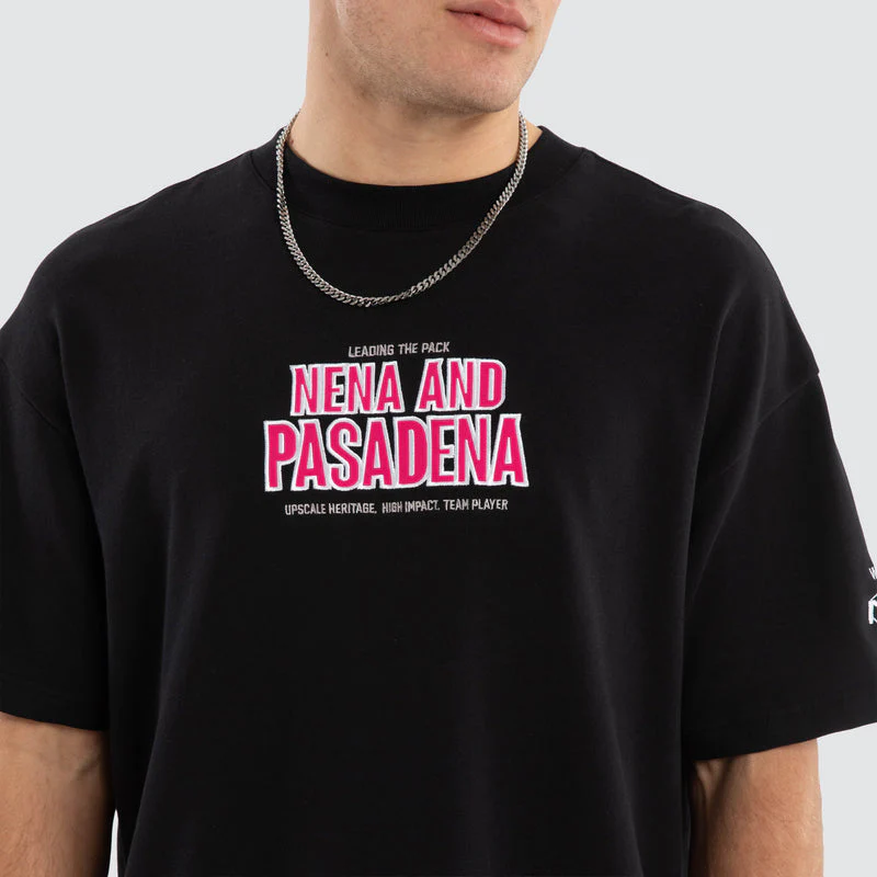NENA AND PASADENA Player Loopback Raptor Tee - Anthracite Black - Image 5