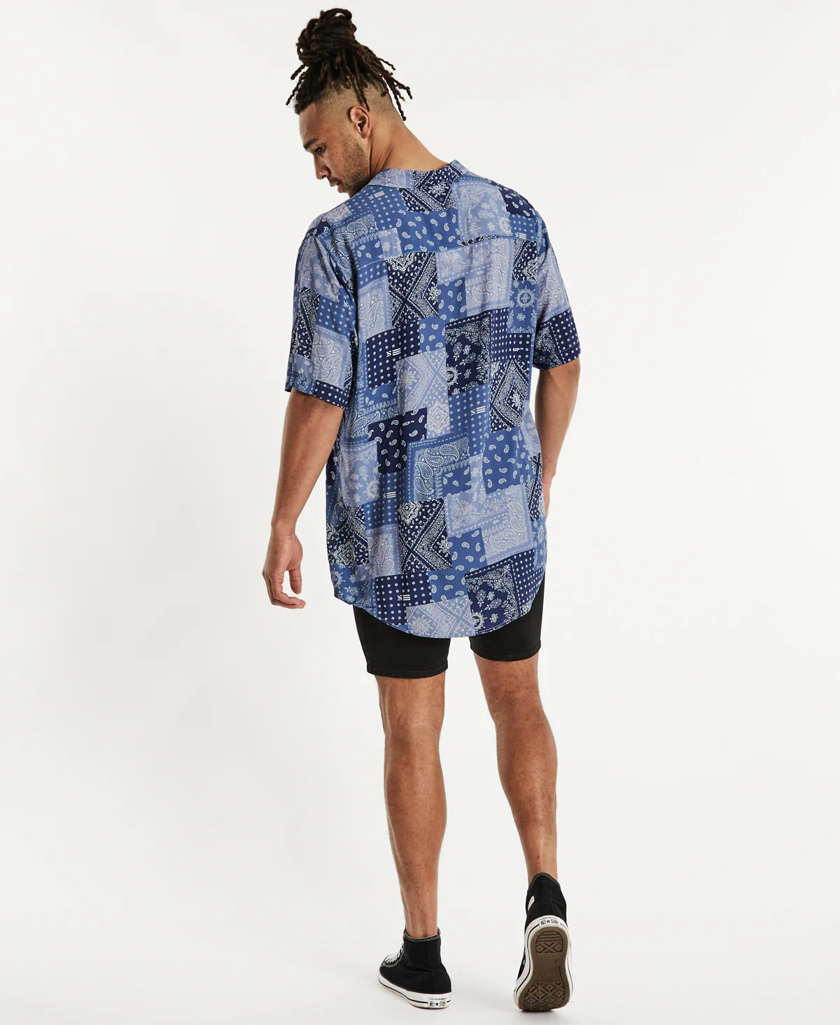 NENA AND PASADENA Rap Relaxed S/S Shirt - Blue - Image 5