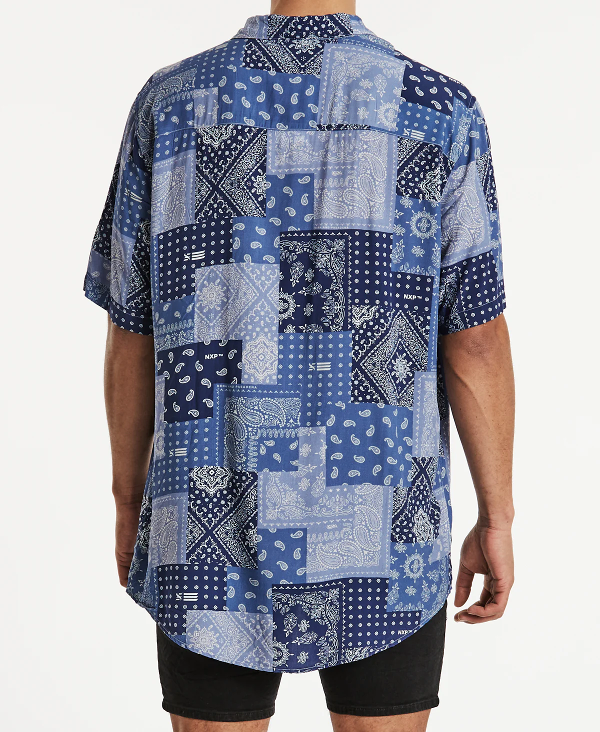 NENA AND PASADENA Rap Relaxed S/S Shirt - Blue - Image 7