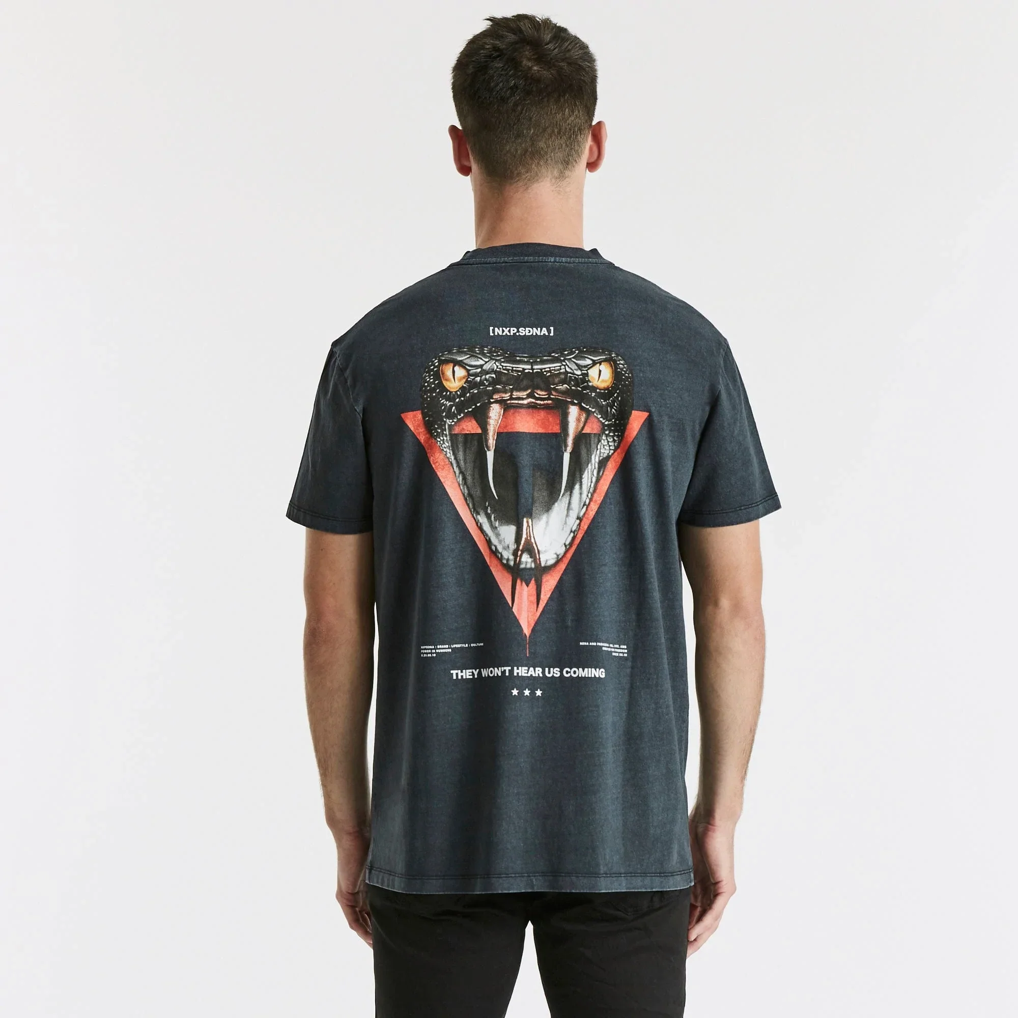 NENA AND PASADENA Silent Relaxed Tee - Pigment Black - Image 4