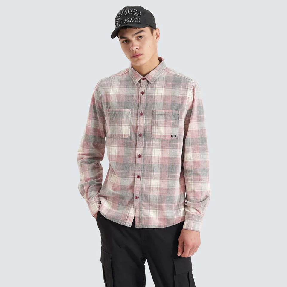 NENA AND PASADENA Treshold Casual Long Sleeve Shirt Renaissance - Red Check