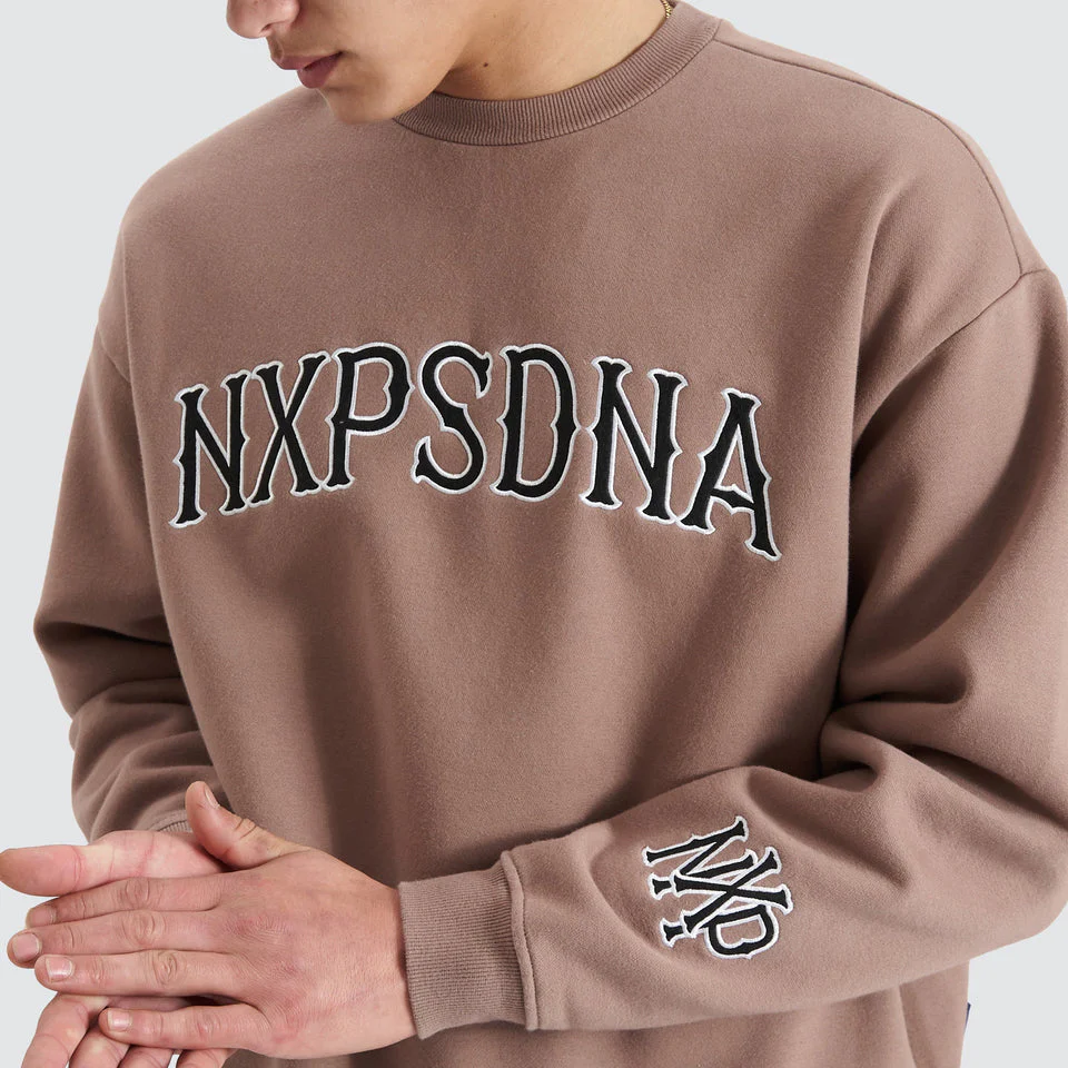 NENA AND PASADENA Vault Heavy Box Fit Sweater - Bark - Image 2