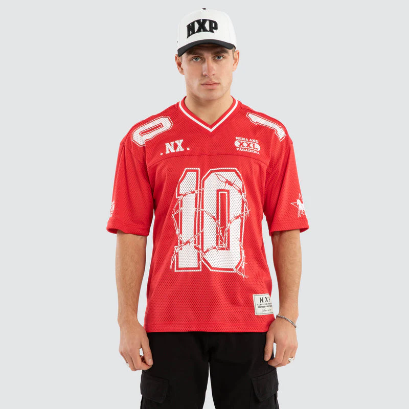 NENA AND PASADENA Wired Gridiron Jersey - Red - Image 4