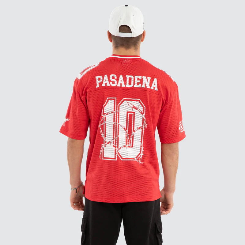 NENA AND PASADENA Wired Gridiron Jersey - Red - Image 6