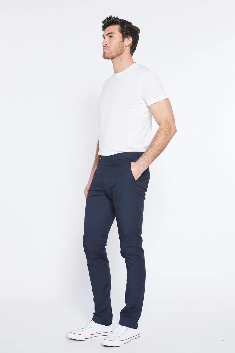 Nobleman Ella Slim Stretch Chino - Navy