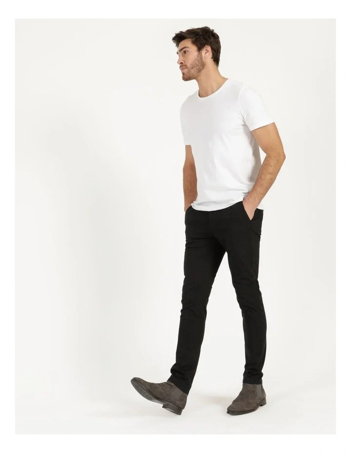 Nobleman Ella Slim Stretch Chino - Black