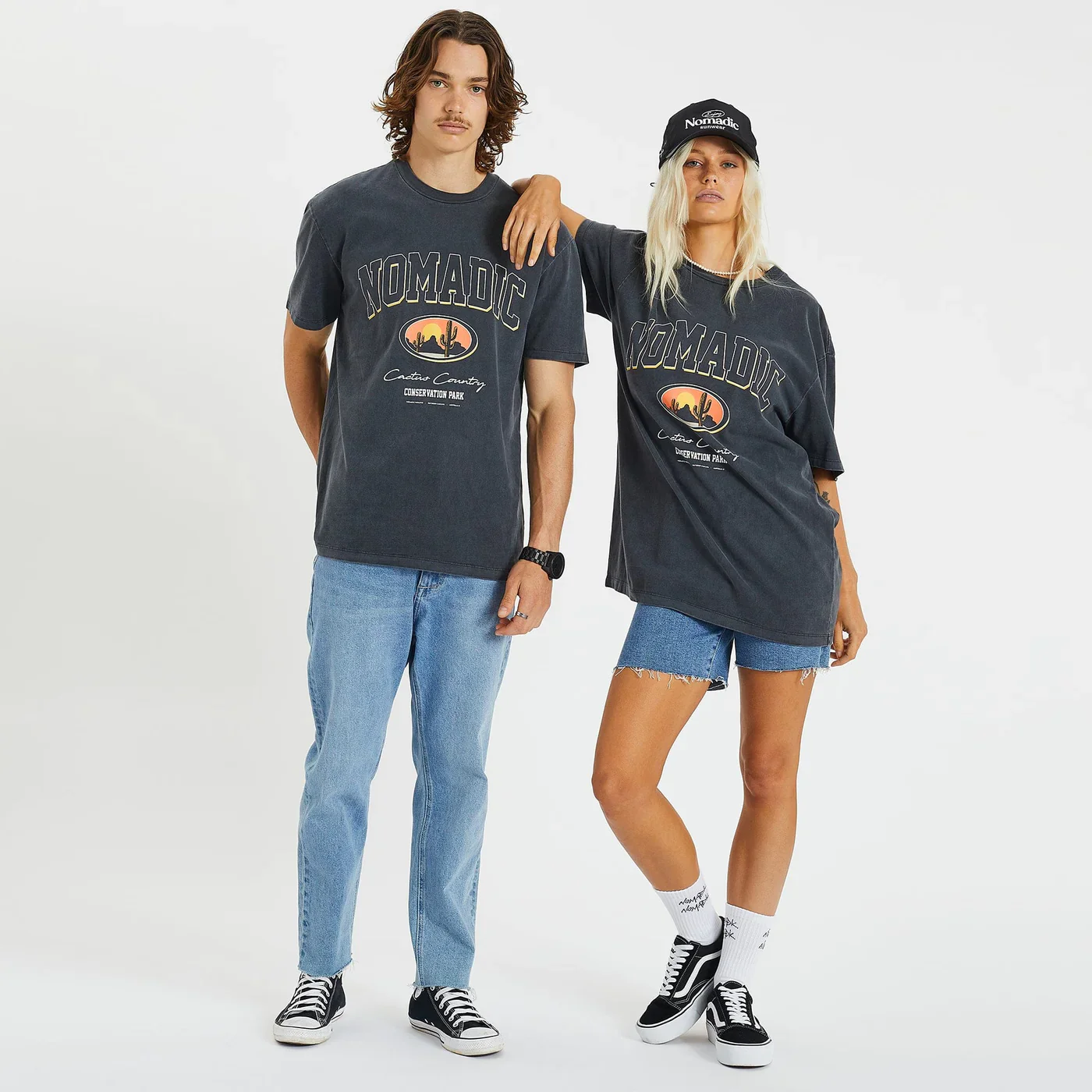 Nomadic PARADISE Conservatory Relaxed T-Shirt - Pigment Asphalt - Image 2