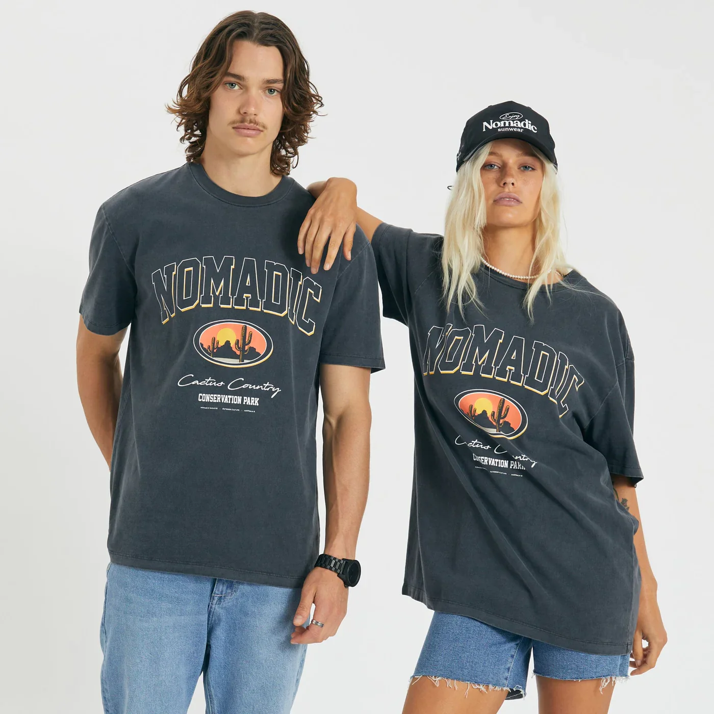 Nomadic PARADISE Conservatory Relaxed T-Shirt - Pigment Asphalt - Image 3