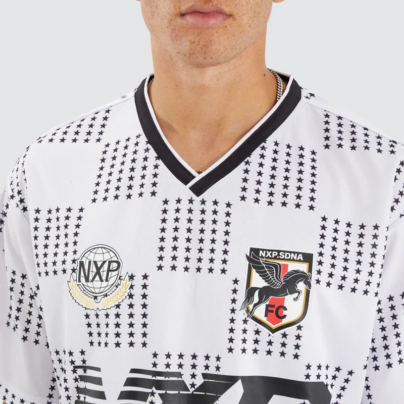 NENA AND PASADENA Division Football Jersey - Black/White Check - Image 3