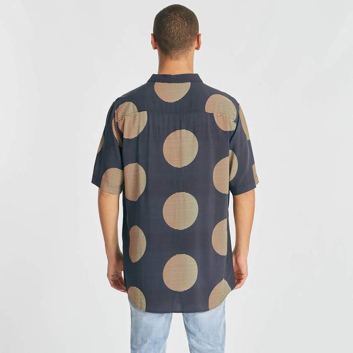 NOMADIC PARADISE Harbour Relaxed Short Sleeve Shirt - Multi Colour Print - Image 4