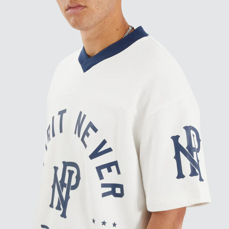 NOMADIC PARADISE Matchup V-Neck Tee - Natural White - Image 4