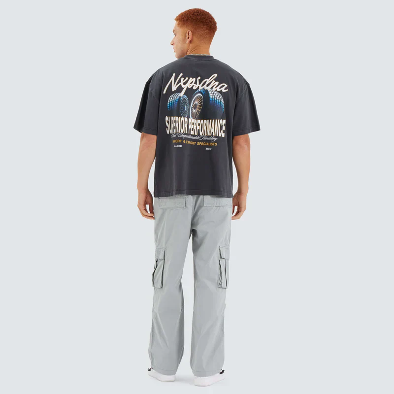 NENA AND PASADENA Quadrant Street Tee - Pigment Black - Image 5