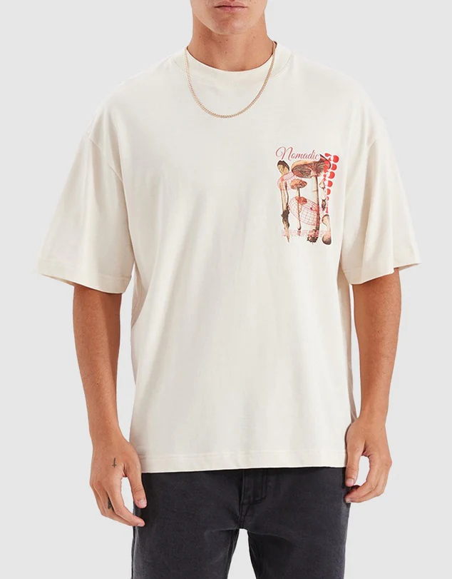 NOMADIC PARADISE Trip Street Tee - Unbleached - Image 3