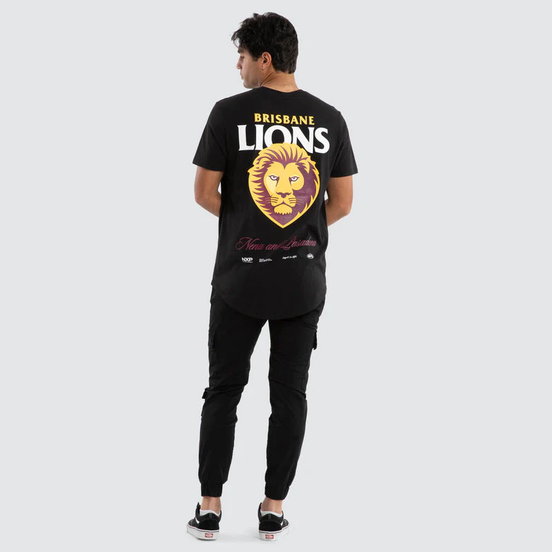 NXP x AFL Brisbane Lions Prime Tee - Jet Black - Image 4