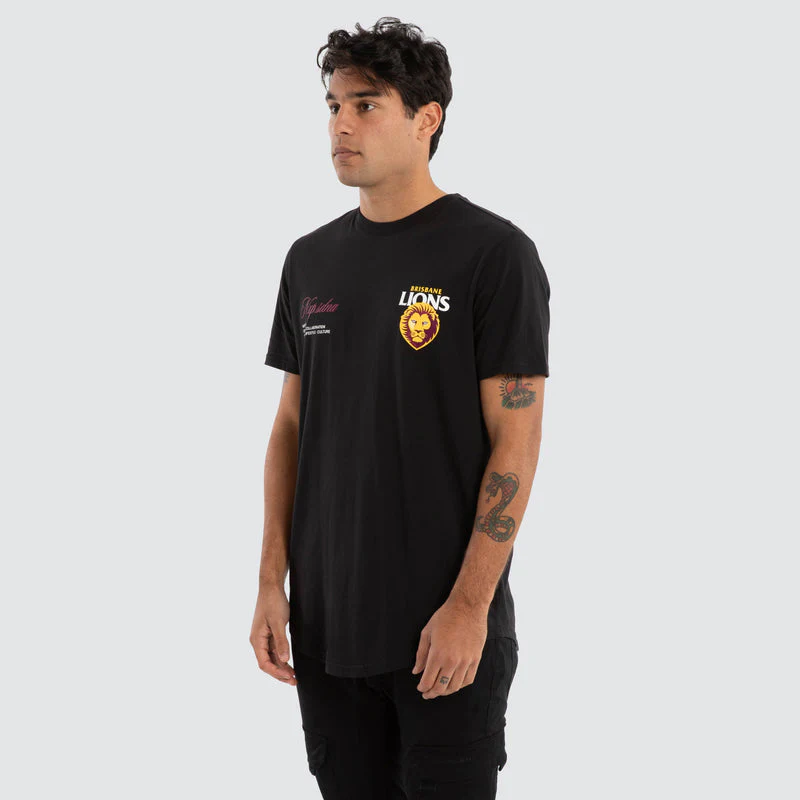 NXP x AFL Brisbane Lions Prime Tee - Jet Black - Image 5