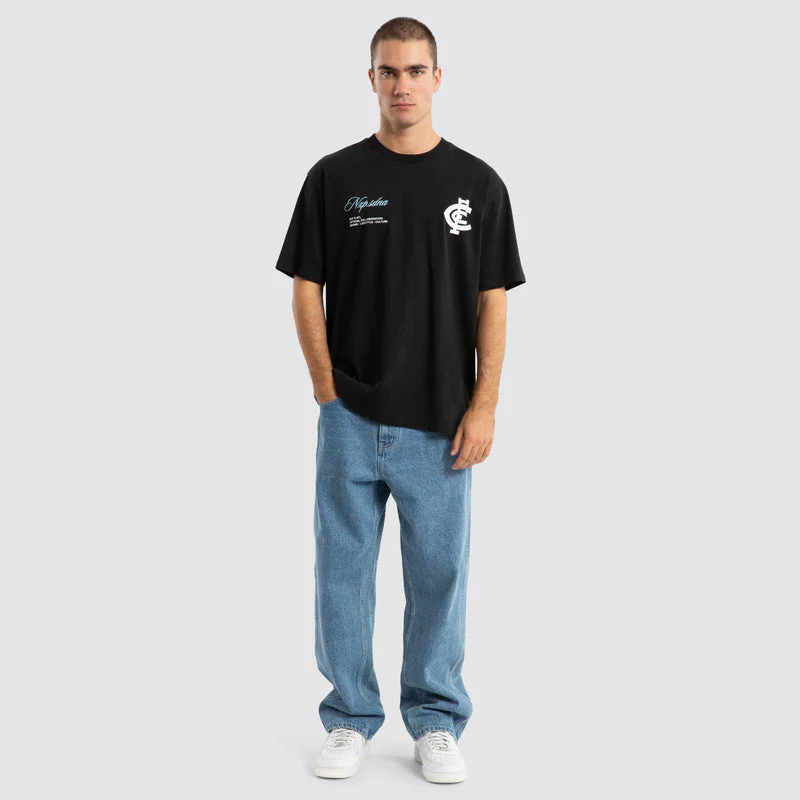 NXP x AFL Carlton Blues Season Tee - Jet Black - Image 3