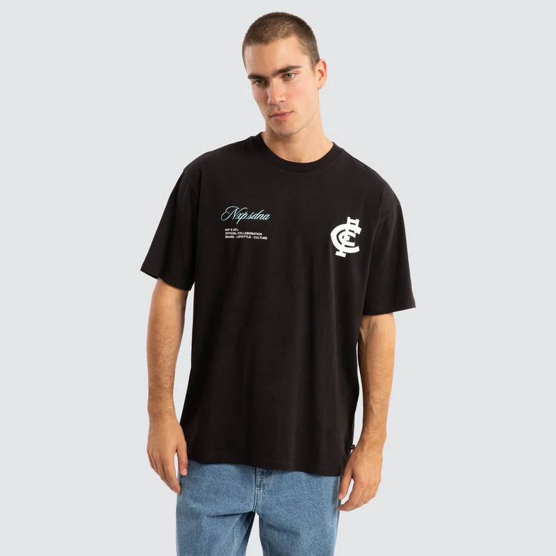 NXP x AFL Carlton Blues Season Tee - Jet Black - Image 5